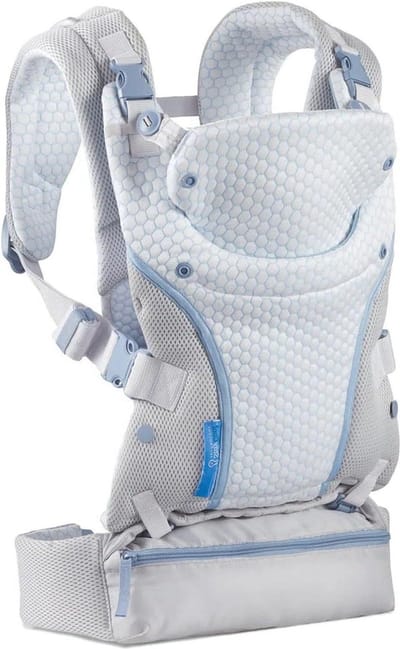 Omvormbare Draagzak Staycool 4 in 1 - Ergonomisch Ontwerp - Handige Opbergzak - Verstelbaar - Baby Peuter - 36-18 kg - Grijs