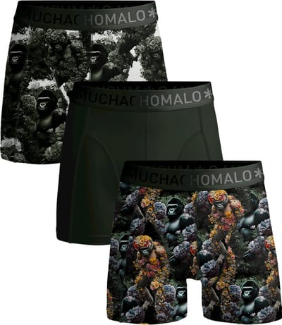 Muchachomalo Heren Boxershorts - 3 Pack - Maat M - Mannen Onderbroeken