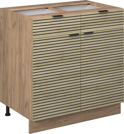Vicco Fame-Line Onderkasten – 80 cm zonder werkblad Eiken paneel