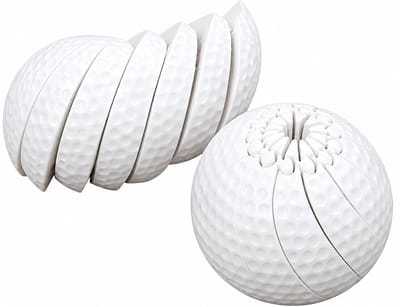 Daity 1 stuk - Honkbal-fidgetbal, 3D-geprint draaibaar bureau-speeltje tegen stress, draagbaar kinetisch concentratiespeeltje voor volwassenen en tieners（F)