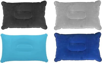 Opblaasbare Kussens - Reis Kussens - Comfortabel Reizen - Verstelbare Hardheid - 4 stuks 34x22cm - Meerdere Kleuren