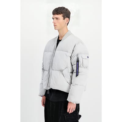 Alpha Industries Ma-1 Puffer Uv Pastel Grey Size: XS | Winter Jackets Outlet | Heren | Grijs
