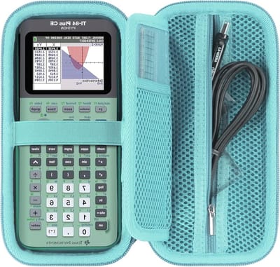 Duurzame Hard Case voor TI-84 Plus CE-T, TI-84 Plus, TI-82, TI-Nspire CX II en TI-83 Plus - Bescherming, Schokbestendig en Stijlvol (Mint Groen)