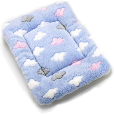 Coussin polaire doux épais en flanelle pour animaux de compagnie, couverture pour chien et chat, tapis de lit pour chiot, Chihuahua, coussin de maison, garde au chaud, couverture de couchage 48*68cm