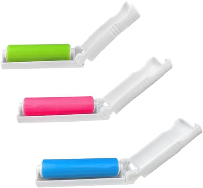 3 stuks - Kledingroller - Herbruikbare kledingroller - Huisdierhaarverwijderaar - Kattenhaarverwijderaar - Gemakkelijk te gebruiken en mee te nemen - Haarverwijderaar - Herbruikbare klevende dierenhaarroller