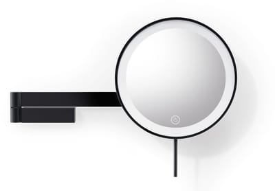 Linea Led Make Up Spiegel Wand | Zwart | Staal