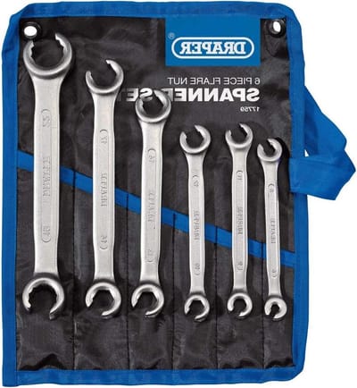 Flare Moer Spanner Set - 6 Stuk - Zilver - Hoge Kwaliteit