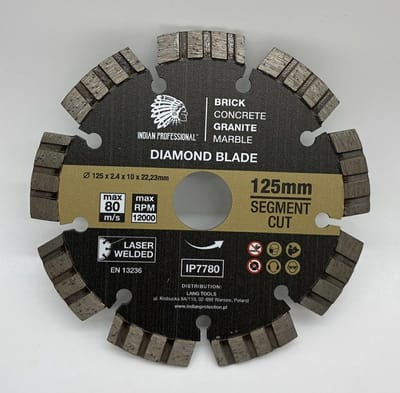 DeWalt INDIAN PROFESSIONAL - Diamantzaagblad - 125 mm - Segment TURBO