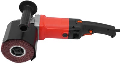 CORE Elektrische Borstelmachine - Scotch-brite borstel - Instelbare snelheid van 6 versnellingen - Draagbare schuurmachine - 1580W - 41cm lang en 10cm brede borstel - Zwart en Rood