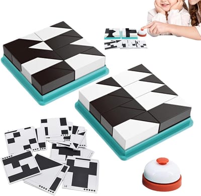 Puzzelblokken - Educatief speelgoed - Cognitieve ontwikkeling - Inclusief opbergbak - 26 x 26 cm - Meerkleurig