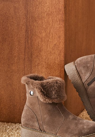 Damart - Gevoerde Thermolactyl boots - Dames - Bruin - 36