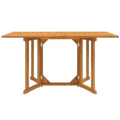 vidaXL - Tuintafel - inklapbaar - 150x90x75 - cm - massief - teakhout