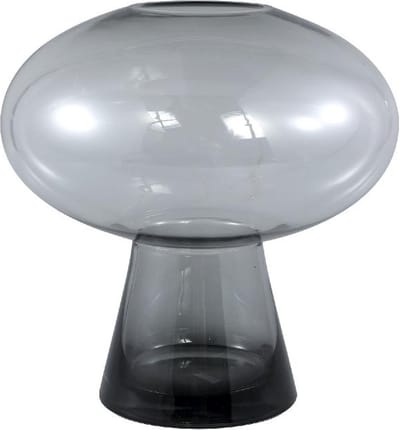 PTMD Minty Vaas - 30 x 30 x 30 cm - Glas - Grijs