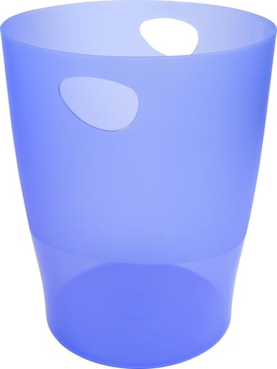 Exacompta 8x Papiermand met grote capaciteit van 15 liter. - Ijsblauw - 45310D