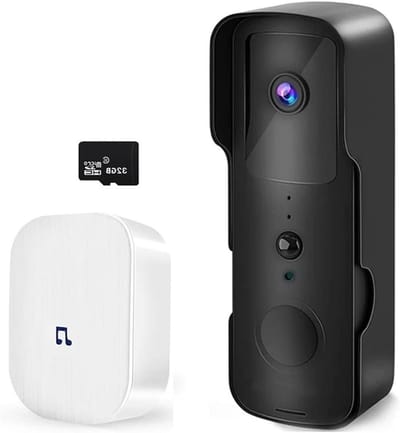Video Deurbel - WIFI Camera - Veiligheid Thuis - HD 1080P Beeldkwaliteit - 166 Graden Kijkhoek - Zwart