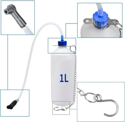 Remontluchtingsapparaat - Remvloeistof pomp - Remmen Onderhoud - Eenmansbediening - 3L container - Blauw