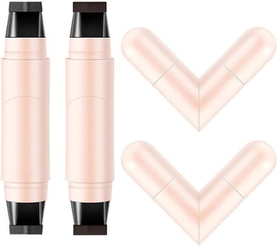 Eyeliner Stempel - Dubbelzijdig Hulpmiddel - Snelle Make-up - Langdurig Waterproof - 111 x 48 cm - Zwart Bruin