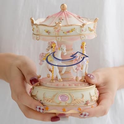 Muziekdoos Carrousel met LED Verlichting voor Kinderen en Volwassenen - Verjaardag Geschenken