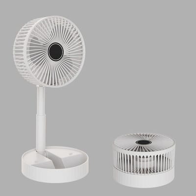 Opvouwbare USB-oplaadbare bureauventilator - drie windsnelheden - krachtige motor, draagbare tafelventilator - 180° verstelbare hoek, stille reisventilator - geschikt voor slaapkamer/kantoor/camping.