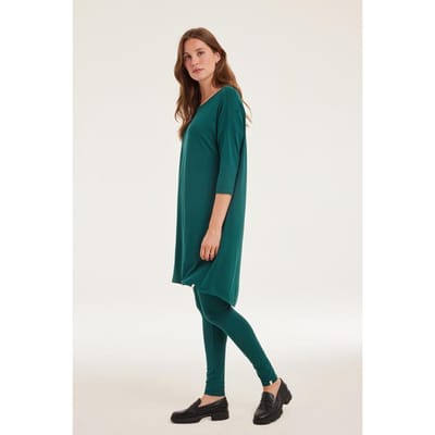 DIDI Dames Loose dress 3/4 sleeves Sea moss green maat 42