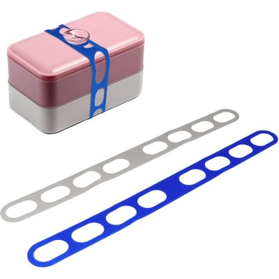2 Stuks Crock Pot Deksel Elastische Siliconen Band Universele Deksel Bevestigingsband Dekselband voor Casserole gray