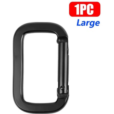 Karabijnhaak Gesp Vierkante Ring Veer Karabijnhaak Karabijnhaak Clip Sleutelhanger Buitenrugzak Hanger Gesp Kamperen Buitengereedschap 1PC - Large