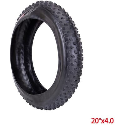 26 x 4,0 inch Fat Bike-band Rubberen fietsvouwbanden Sneeuwstrandfietsvervangingsband 20 x 4.0 Inch Outer Tire zwart