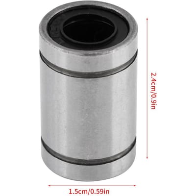 12 stuks LM8UU 8mm Lineaire Beweging Kogellager Bus voor 3D Printer CNC Onderdelen 8 x 15 x 24mm