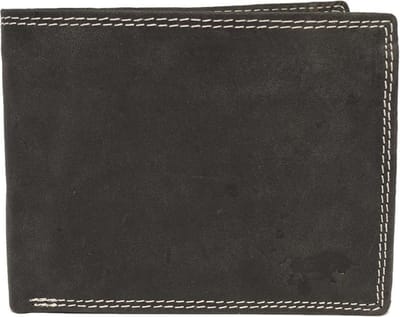 Leren Portemonnee Heren Zwart Met Groot Ritsvak - Heren Portemonnee Vintage Leer Zwart