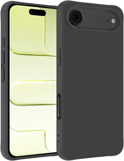 Hoesje - Geschikt voor Apple iPhone Air - Sterk & Shockproof - Hoes Cover - Siliconen Case - Telefoonhoesjes - Zwart