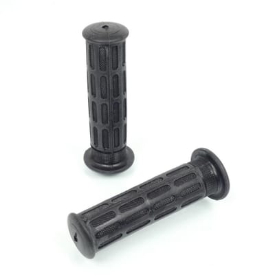 Poignée Générique Ø22/25mm noir embout fermé pour moto Honda vintage rétro Neuf
