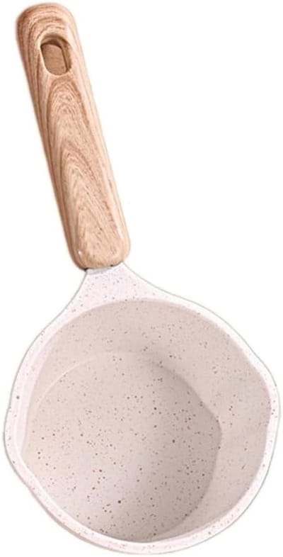 Hete Olie Pot - Olie Spuit Pan - Moeiteloos Koken - Met Steen Gecoat - Zoals Afgebeeld - Wit/Zwart