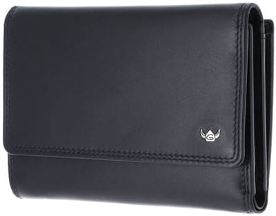 Golden Head Leren portemonnee Polo RFID Protect Damenbörse 2829 Schwarz zwart