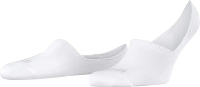 FALKE Step High Cut onzichtbar eenkleurig katoen footies heren wit - maat 47-50