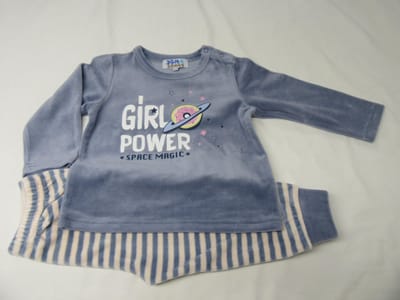 Wiplala - Jen & James - Pyjama - Velour - Girl power - 2 jaar  92