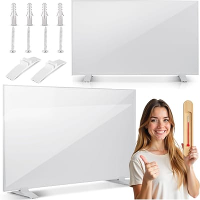 Infraroodverwarming Paneel - Warmtestraler - Ruimte Verwarmen - Energiebesparend - 600 W - Wit