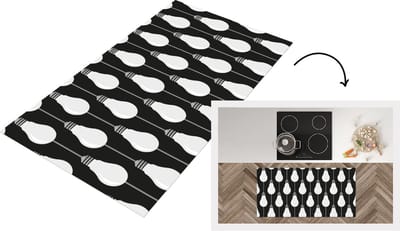 Keukenloper - Loper keuken - Gloeilampen - Licht - Patronen - 120x60 cm - Keukenloper vinyl