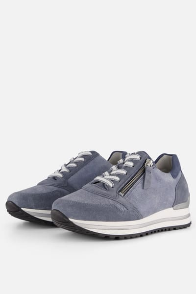 Gabor Sneakers blauw Suede - Dames