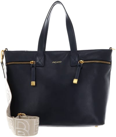 PICARD Handtas Schoudertas Soulmate City Shopper Ocean Donkerblauw