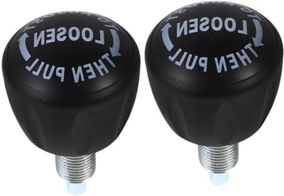 Trekpen Knop Veer - Fitness Onderdeel - Hometrainer Reparatie - Veerbelast Mechanisme - 8.5 x 5 x 5 cm - Zwart