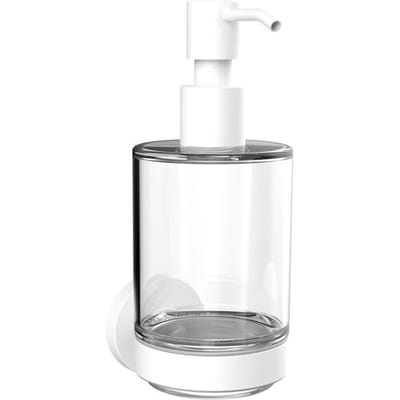 Emco round white liquid soap dispenser 432113900