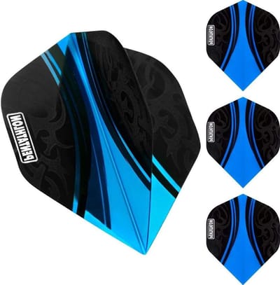 Dartflights - Vluchten - Darts Spelen - Extra Sterk 100 Micron - 30 stuks - Cyaan Blauw