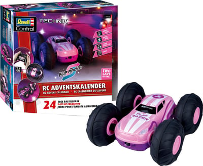 Revell Adventskalender - 01058 RC Stunt Auto -Flip Rr- Roze - RC Auto - 1:22