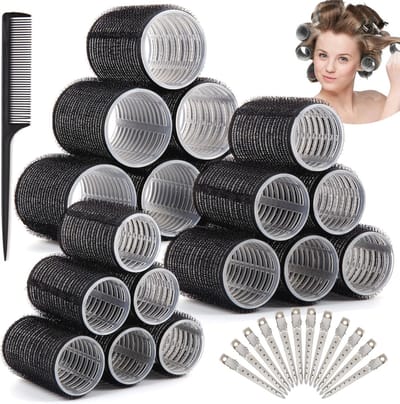 Krulspelden Set - 31 Stuks | Hittevrije Haarrollers voor Natuurlijke Krullen