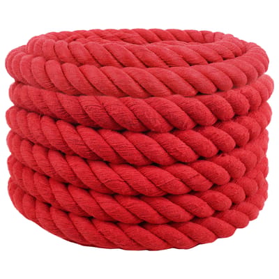 vidaXL - Katoenen - Touw - 30 - mm - 50 - m - Rood - 100% - katoen