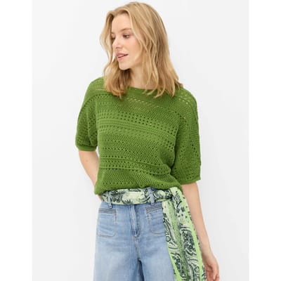 Brax Dames Trui  Style EMMA grass green, groen, maat 34