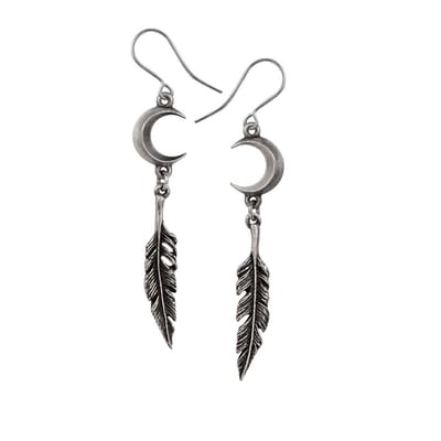 Alchemy - Pagan Dream Catcher Oorbellen - Zilverkleurig