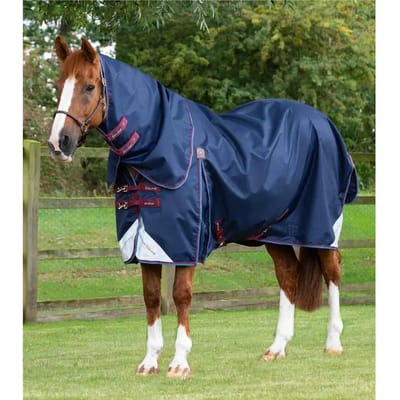 Outdoor paardendeken met halsbedekking Premier Equine Akoni Stratus 0g