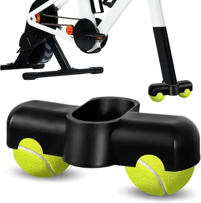 GELLDG Rocker voetsteunen - Clip-on rocker voetsteunadapter geschikt voor indoorfietsen - Geschikt voor Zwift Ride voorpoten - Indoor trainer - Essentieel accessoire geschikt voor intensieve training - Inclusief 2 tennisballen