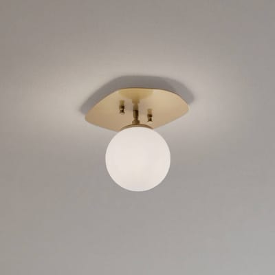 Opviq Plafondlamp Well, goudkleurig, glas, Ø 20 cm, E14